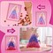 JMMICO Poke in Pro Art Kits for Girls, Poke Art for Kids Ages 4-8, 10 PCS Princesses & 5 PCS Decors, No Mess DIY Princesses Craft, Holiday Gifts for Kids